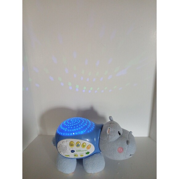 VTech Lil Critters Soothing Starlight Hippo Music White Noise Nursery Rhyme BLUE - Picture 13 of 16